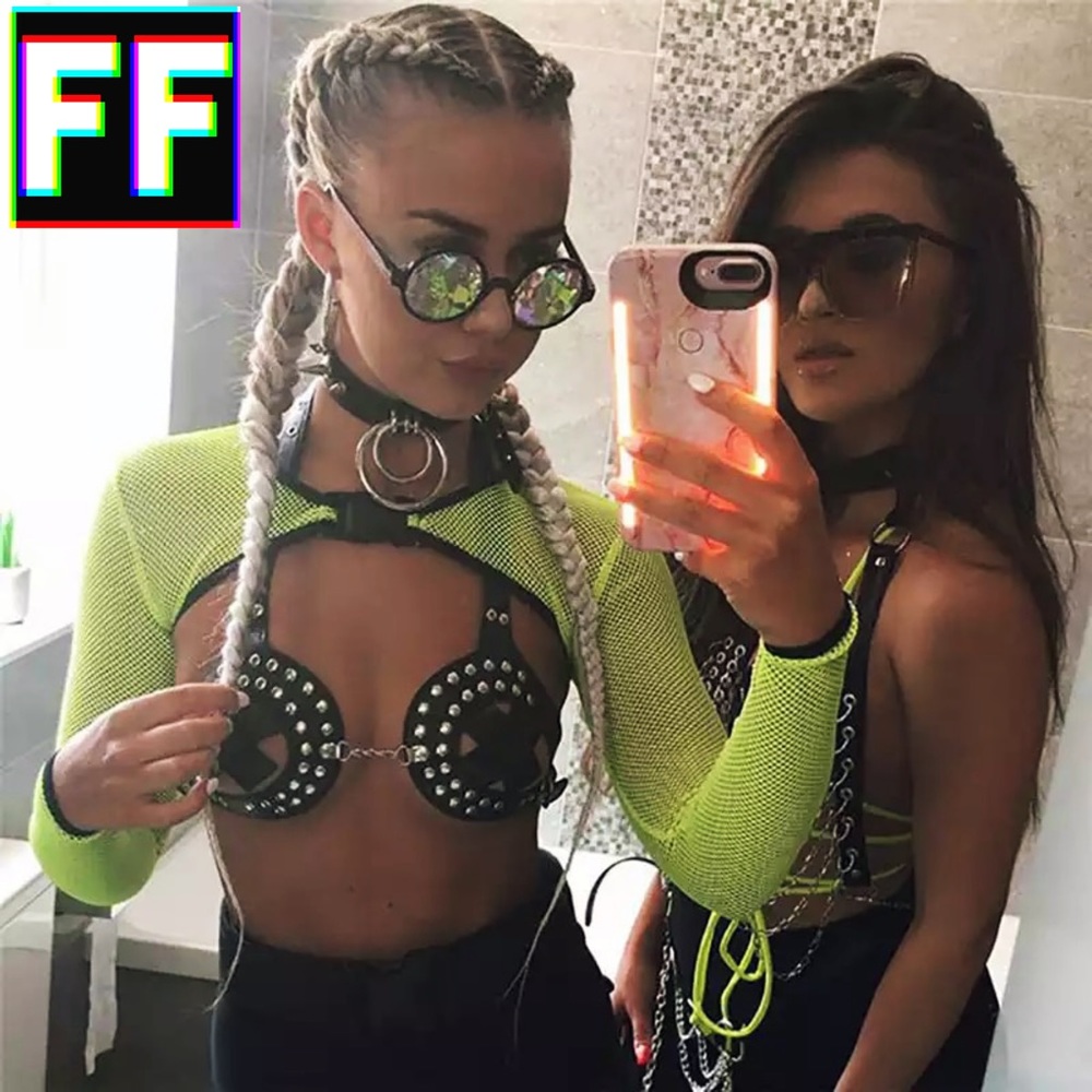 NEON FISHNET CROP TOP ❎ - Picture 5 of 8